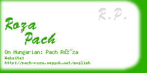 roza pach business card